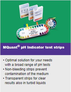 MQuant pH Indicator test strips